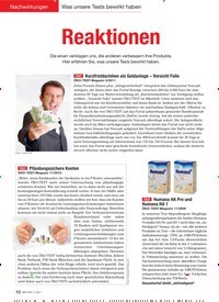Titelbild der Ausgabe 5/2011 von Nachwirkungen: Was unsere Tests bewirkt haben: Reaktionen. Zeitschriften als Abo oder epaper bei United Kiosk online kaufen.