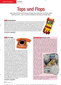 Titelbild der Ausgabe 4/2012 von Neue Produkte: im Test: Tops und Flops. Zeitschriften als Abo oder epaper bei United Kiosk online kaufen.