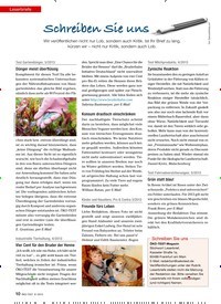 Titelbild der Ausgabe 6/2013 von Leserbriefe : Schreiben Sie uns. Zeitschriften als Abo oder epaper bei United Kiosk online kaufen.
