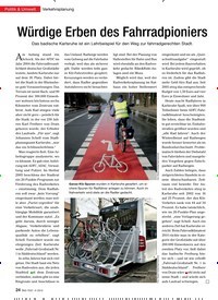 Titelbild der Ausgabe 4/2015 von Verkehrsplanung: Würdige Erben des Fahrradpioniers. Zeitschriften als Abo oder epaper bei United Kiosk online kaufen.