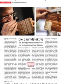 Titelbild der Ausgabe 10/2015 von EU-Holzhandelsverordnung: Die Baumdetektive. Zeitschriften als Abo oder epaper bei United Kiosk online kaufen.