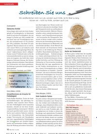 Titelbild der Ausgabe 4/2016 von Leserbriefe: Schreiben Sie uns. Zeitschriften als Abo oder epaper bei United Kiosk online kaufen.