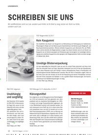 Titelbild der Ausgabe 10/2017 von LESERBRIEFE : SCHREIBEN SIE UNS. Zeitschriften als Abo oder epaper bei United Kiosk online kaufen.