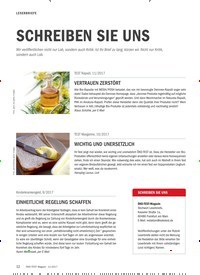 Titelbild der Ausgabe 12/2017 von LESERBRIEFE: SCHREIBEN SIE UNS. Zeitschriften als Abo oder epaper bei United Kiosk online kaufen.