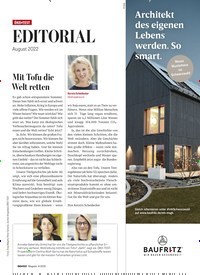 Titelbild der Ausgabe 8/2022 von Mit Tofu die Welt retten. Zeitschriften als Abo oder epaper bei United Kiosk online kaufen.
