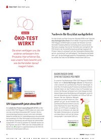 Titelbild der Ausgabe 10/2022 von ÖKO -TEST WIRKT. Zeitschriften als Abo oder epaper bei United Kiosk online kaufen.