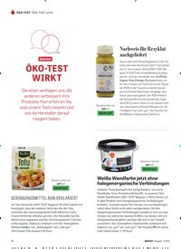 Titelbild der Ausgabe 1/2023 von ÖKO -TEST WIRKT. Zeitschriften als Abo oder epaper bei United Kiosk online kaufen.