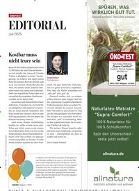 Titelbild der Ausgabe 7/2025 von Kostbar muss nicht teuer sein. Zeitschriften als Abo oder epaper bei United Kiosk online kaufen.
