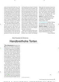 Titelbild der Ausgabe 11/2009 von Obst-Paradies Hof Winterros: Handbreithohe Torten. Zeitschriften als Abo oder epaper bei United Kiosk online kaufen.