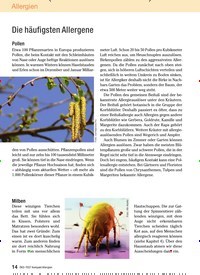 Titelbild der Ausgabe 2/2009 von Die häufigsten Allergene. Zeitschriften als Abo oder epaper bei United Kiosk online kaufen.