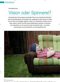 Titelbild der Ausgabe 11/2012 von Grundeinkommen: Vision oder Spinnerei?. Zeitschriften als Abo oder epaper bei United Kiosk online kaufen.