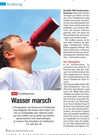 Titelbild der Ausgabe 1/2013 von Test Trinkflaschen: Wasser marsch. Zeitschriften als Abo oder epaper bei United Kiosk online kaufen.