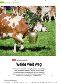 Titelbild der Ausgabe 10/2013 von Test Milchprodukte: Weide weit weg. Zeitschriften als Abo oder epaper bei United Kiosk online kaufen.