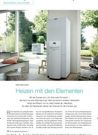 Titelbild der Ausgabe 94/2014 von Wärmepumpen: Heizen mit den Elementen. Zeitschriften als Abo oder epaper bei United Kiosk online kaufen.