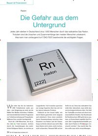 Titelbild der Ausgabe 5/2015 von Radon: Die Gefahr aus dem Untergrund. Zeitschriften als Abo oder epaper bei United Kiosk online kaufen.