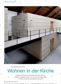 Titelbild der Ausgabe 5/2016 von Außergewöhnlicher Umbau: Wohnen in der Kirche. Zeitschriften als Abo oder epaper bei United Kiosk online kaufen.