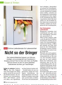 Titelbild der Ausgabe 10/2016 von TEST Online-Lieferdienste für Lebensmittel: Nicht so der Bringer. Zeitschriften als Abo oder epaper bei United Kiosk online kaufen.