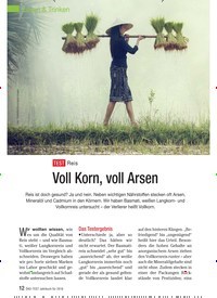 Titelbild der Ausgabe 10/2017 von Essen & Trinken: TEST Reis: Voll Korn, voll Arsen. Zeitschriften als Abo oder epaper bei United Kiosk online kaufen.
