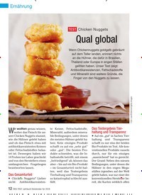 Titelbild der Ausgabe 1/2018 von TEST Chicken Nuggets: Qual global. Zeitschriften als Abo oder epaper bei United Kiosk online kaufen.