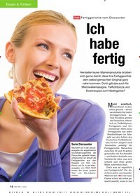 Titelbild der Ausgabe 2/2010 von TEST Fertiggerichte vom Discounter: Ich habe fertig. Zeitschriften als Abo oder epaper bei United Kiosk online kaufen.