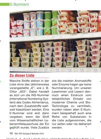 Titelbild der Ausgabe 8/2010 von E-Nummern: Zu dieser Liste. Zeitschriften als Abo oder epaper bei United Kiosk online kaufen.