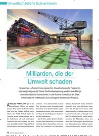 Titelbild der Ausgabe 11/2010 von Milliarden, die der Umwelt schaden. Zeitschriften als Abo oder epaper bei United Kiosk online kaufen.