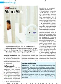 Titelbild der Ausgabe 1/2011 von TEST Babyfone: Mama Mia!. Zeitschriften als Abo oder epaper bei United Kiosk online kaufen.