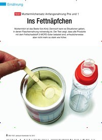Titelbild der Ausgabe 1/2012 von TEST Muttermilchersatz Anfangsnahrung Pre und 1: Ins Fettnäpfchen. Zeitschriften als Abo oder epaper bei United Kiosk online kaufen.