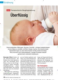 Titelbild der Ausgabe 1/2012 von TEST Therapeutische Säuglingsnahrung: Überflüssig. Zeitschriften als Abo oder epaper bei United Kiosk online kaufen.