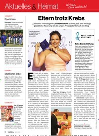 Titelbild der Ausgabe 51/2018 von Eltern trotz Krebs. Zeitschriften als Abo oder epaper bei United Kiosk online kaufen.