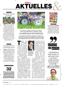 Titelbild der Ausgabe 14/2019 von AKTUELLES & HEIMAT: Zu früh gefreut: Diese Zeitumstellung ist nicht die letzte. Zeitschriften als Abo oder epaper bei United Kiosk online kaufen.