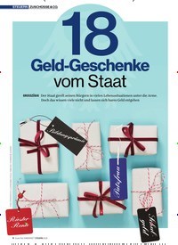Titelbild der Ausgabe 4/2018 von ZUSCHÜSSE & CO.: 18 Geld-Geschenke vom Staat. Zeitschriften als Abo oder epaper bei United Kiosk online kaufen.