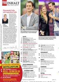 Titelbild der Ausgabe 32/2022 von Flammende Liebe mit tragischem Ende. Zeitschriften als Abo oder epaper bei United Kiosk online kaufen.