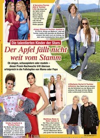 Titelbild der Ausgabe 33/2020 von Die talentierten Kinder der Stars: Der Apfel fällt nicht weit vom Stamm. Zeitschriften als Abo oder epaper bei United Kiosk online kaufen.