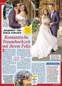 Titelbild der Ausgabe 35/2022 von Romantische Traumhochzeit mit ihrem Felix. Zeitschriften als Abo oder epaper bei United Kiosk online kaufen.