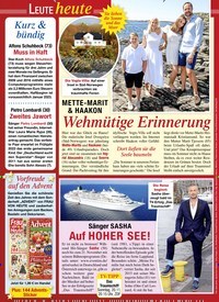 Titelbild der Ausgabe 45/2022 von Wehmütige Erinnerung. Zeitschriften als Abo oder epaper bei United Kiosk online kaufen.