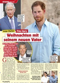 Titelbild der Ausgabe 43/2020 von STARS: Armer Charles! Prinz Harry: Weihnachten mit seinem neuen Vater. Zeitschriften als Abo oder epaper bei United Kiosk online kaufen.