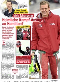 Titelbild der Ausgabe 43/2020 von Papas Rekord wurde gebrochen: Mick Schumacher: Heimliche Kampf-Ansage an Hamilton?. Zeitschriften als Abo oder epaper bei United Kiosk online kaufen.