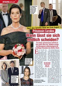 Titelbild der Ausgabe 14/2021 von Nach dem Gerichts-Eklat um Ernst August: Prinzessin Caroline: Wann lässt sie sich endlich scheiden?. Zeitschriften als Abo oder epaper bei United Kiosk online kaufen.