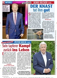 Titelbild der Ausgabe 44/2022 von Sein tapferer Kampf zurück ins Leben. Zeitschriften als Abo oder epaper bei United Kiosk online kaufen.