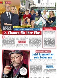 Titelbild der Ausgabe 8/2020 von Nach dem erbitterten Rosenkrieg: EROL SANDER & CAROLINE GODDET: 2. Chance für ihre Ehe. Zeitschriften als Abo oder epaper bei United Kiosk online kaufen.