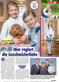 Titelbild der Ausgabe 10/2021 von AKTUELL: Kinder, wie die Zeit vergeht… ESTELLE & OSCAR von Schweden: Hier regiert die Geschwisterliebe. Zeitschriften als Abo oder epaper bei United Kiosk online kaufen.