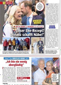 Titelbild der Ausgabe 24/2022 von „Unser Ehe-Rezept? Distanz schafft Nähe!“. Zeitschriften als Abo oder epaper bei United Kiosk online kaufen.