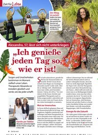 Titelbild der Ausgabe 8/2020 von Zeit für Leben: Alexandra, 57, lässt sich nicht unterkriegen: „Ich genieße jeden Tag so, wie er ist!. Zeitschriften als Abo oder epaper bei United Kiosk online kaufen.