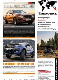 Titelbild der Ausgabe 4/2019 von AUTO: NEWS: BENTLEY: SCHNELLSTES SUV DER WELT. Zeitschriften als Abo oder epaper bei United Kiosk online kaufen.