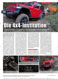 Titelbild der Ausgabe 4/2019 von JEEP WRANGLER RUBICON: ADVERTORIAL: Die 4x4-Institution. Zeitschriften als Abo oder epaper bei United Kiosk online kaufen.