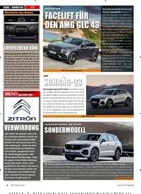Titelbild der Ausgabe 9/2019 von MERCEDES-AMG: FACELIFT FÜR DEN AMG GLC 43. Zeitschriften als Abo oder epaper bei United Kiosk online kaufen.
