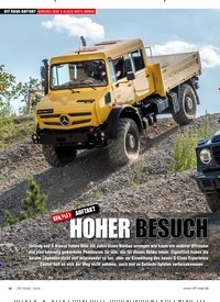 Titelbild der Ausgabe 10/2019 von OFF ROAD-AUFTAKT MERCEDES-BENZ G-KLASSE MEETS UNIMOG: HOHER BESUCH. Zeitschriften als Abo oder epaper bei United Kiosk online kaufen.