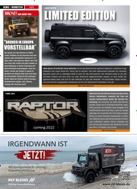 Titelbild der Ausgabe 11/2021 von RANGER NEXT GENERATION. Zeitschriften als Abo oder epaper bei United Kiosk online kaufen.