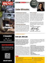 Titelbild der Ausgabe 3/2022 von Liebe Offroader,. Zeitschriften als Abo oder epaper bei United Kiosk online kaufen.